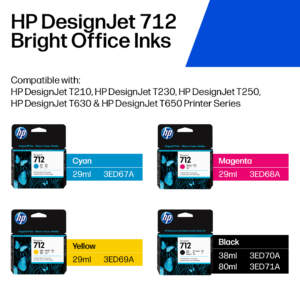 HP DesignJet712 tusze